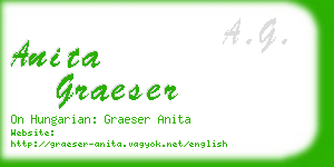 anita graeser business card